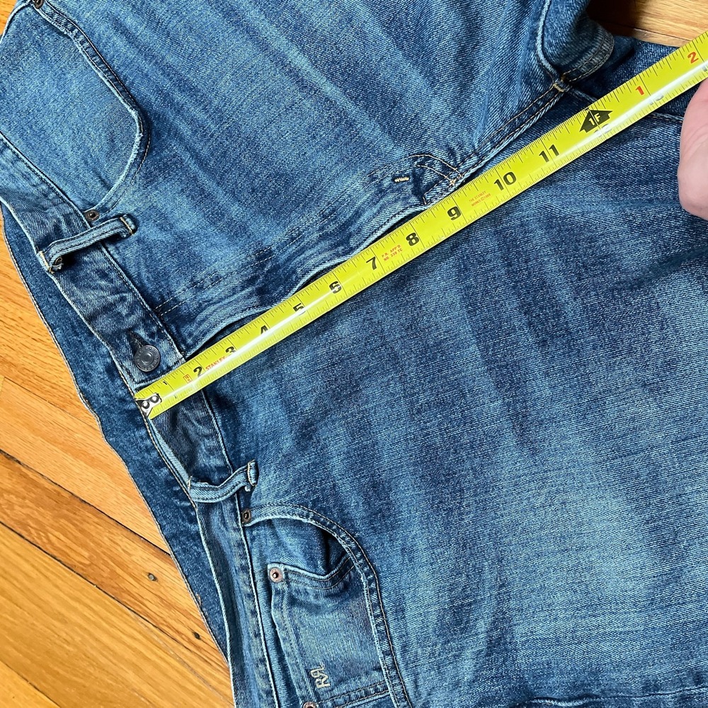 RRL Double RL Slim Narrow Jeans 42x28 (40x32 Tag) Blue Stretch Denim Hemmed - Picture 6 of 12